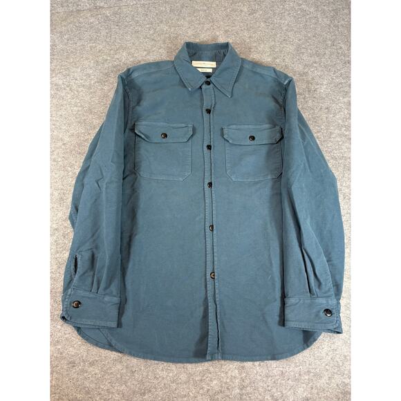 Imogene + Willie Griffin Shirt Jacket Mens XL Blue Button Up Overshirt Shacket - Picture 1 of 7
